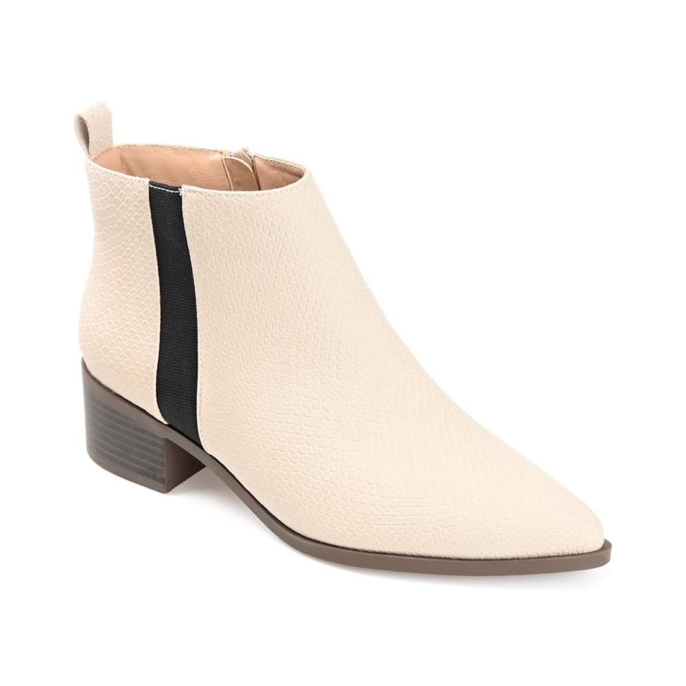 LAST CALL!! Journee Collection Laurren Pointed Toe Ankle Boots Stone size 9.5
